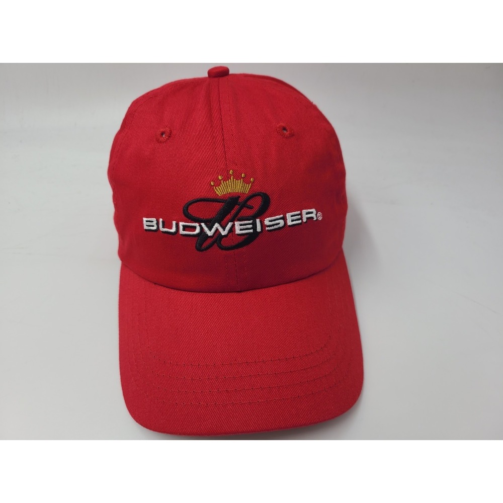 Vintage Budweiser 2005 Strapback Adjustable Hat Cap Bud Beer Dad‎ Men Women Red